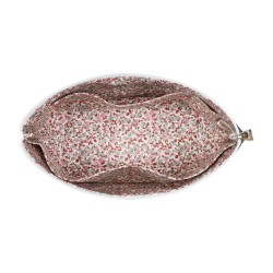 Lutyl - Trousse de toilette coton enduit fleurie noir et fleurs