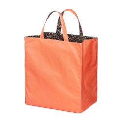 Lutyl - Sac cabas coton enduit fleuri corail et fleurs